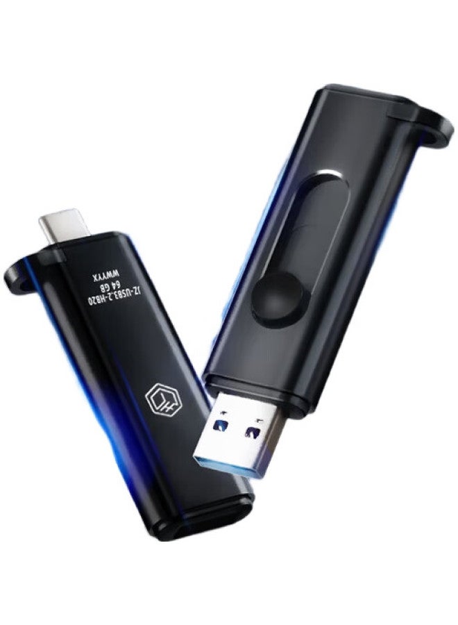 JD.com Jd Jingzao Usb 3.2 Dual-Head High-Speed Flash Drive 256Gb, Read Speed Up To 150Mb/S, Compact Portable Metal Usb Drive - Image 3