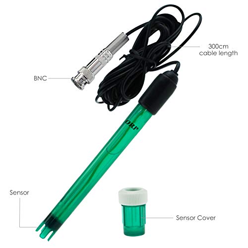 GAIN EXPRESS ORP Redox Electrode, BNC Type Connector Replacement Probe for Tester Meter Monitor Controller Oxidation Reduction Potential Check, 14cm Long 1.2cm Diameter 300cm Extra Long Cable - Image 5