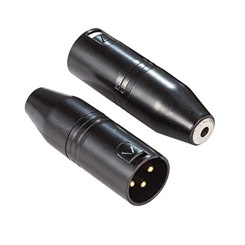 Ancable 3.5mm to XLR, Ancable 2-Pack 3.5mm Stereo TRS Mini-Jack Female to 3-Pin XLR Male Microphone Adapter, Audio Converter for Camcorders, Recorders, Mixers - Image 1