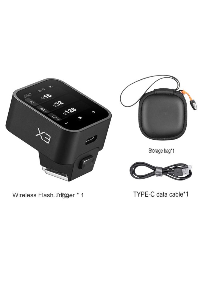 Godox - X3C Wireless Trigger Transmitter, 2.4G TTL Flash Trigger With Built In Lithium Battery, Portable Touch Screen Flasher Trigger With TCM Conversion, (X3C, For Canon Camera) - Image 1