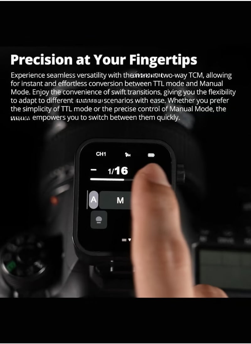 Godox - X3C Wireless Trigger Transmitter, 2.4G TTL Flash Trigger With Built In Lithium Battery, Portable Touch Screen Flasher Trigger With TCM Conversion, (X3C, For Canon Camera) - Image 1