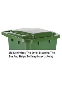 Aristo Aristo Plastic Pedal Garbage Waste Dustbin 70 LTR GREEN/YELLOW  - Image 3