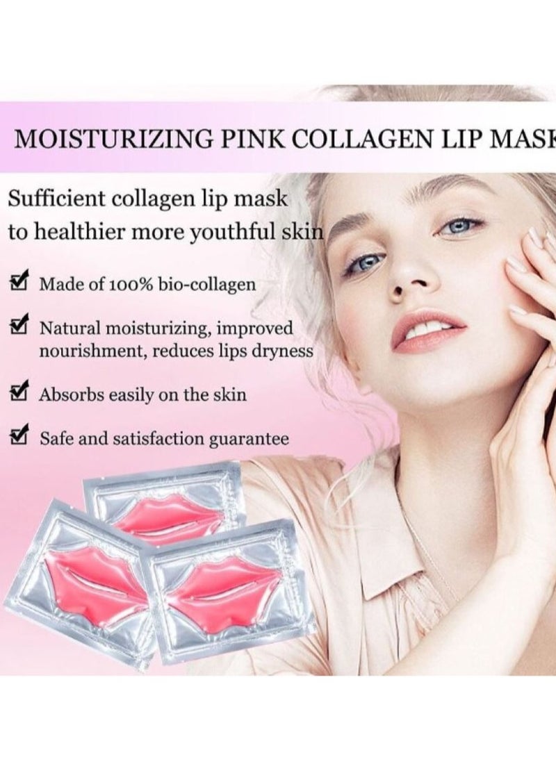 Generic 10-Piece Collagen Moisturizing Lines Nourishing Lip Mask Pink  - Image 2