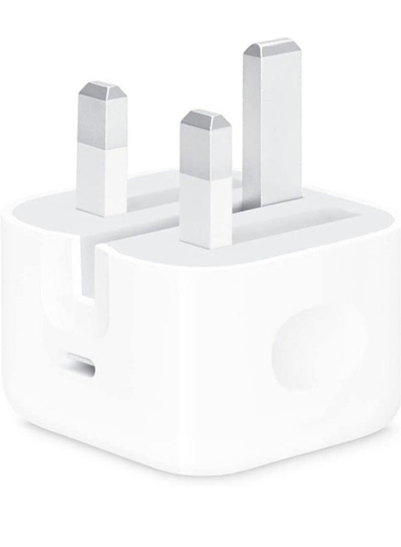 شاحن سريع من نوع C محول طاقة PD 20W لجهاز iPhone 13 12 11 14 سلسلة قابس محول طاقة PD قابس حائط متوافق مع iPhone 14 13 13pro 12 Pro Max 12 Mini SE أبيض - Image 3