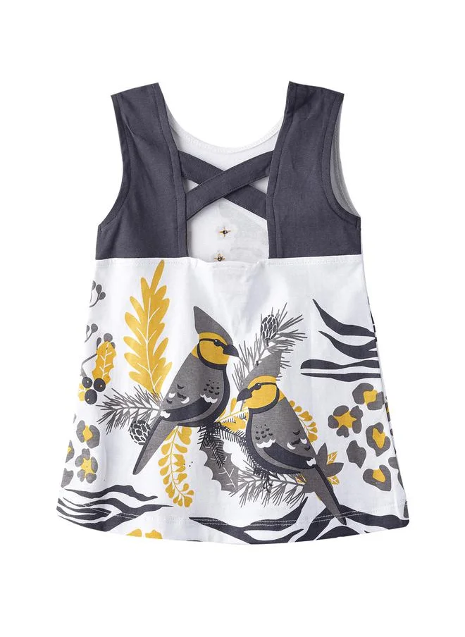 فكتور اند جين Cut-Out Back Detail Casual Dress by Styli
