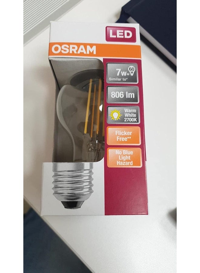 OSRAM Led Lamp Classic A 60 7W/E27 Warm White Clear - Image 3