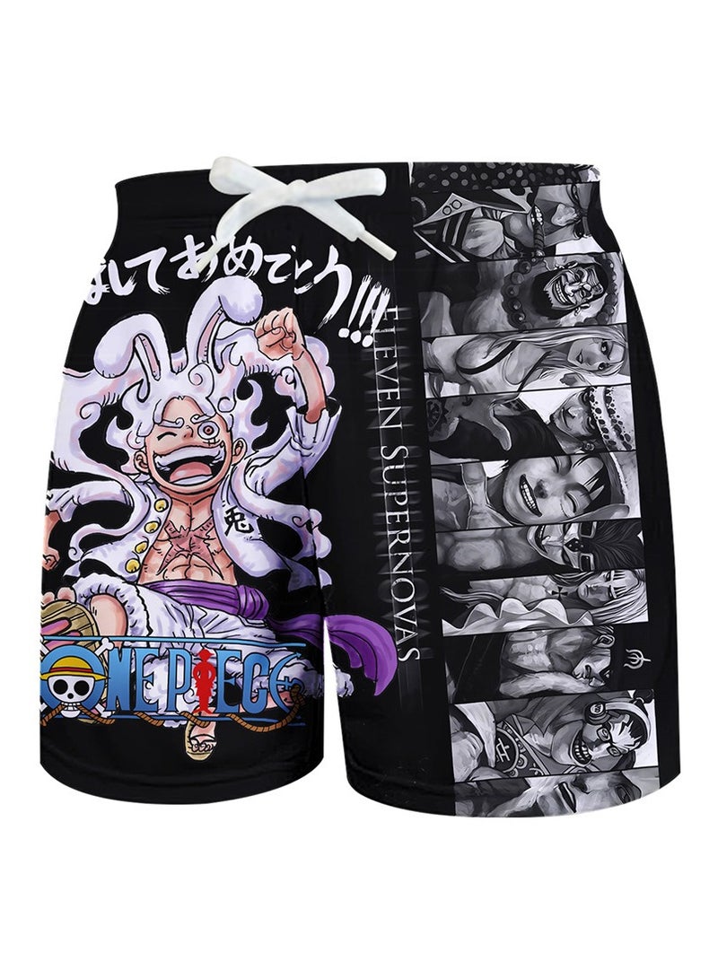 KUYING Summer One Piece Loose Home Five Guarter Shorts  - Image 1