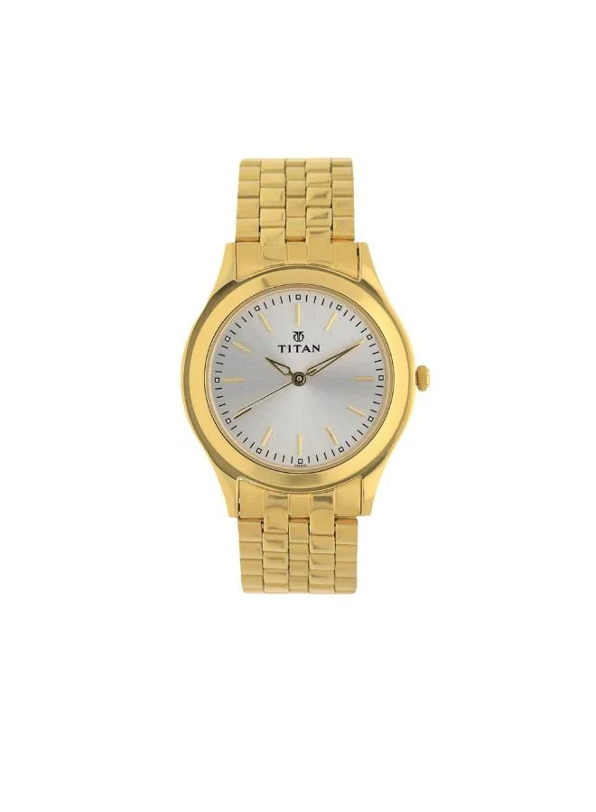 تيتان Men's Metal Analog Watch 1648YM01 - 35 mm