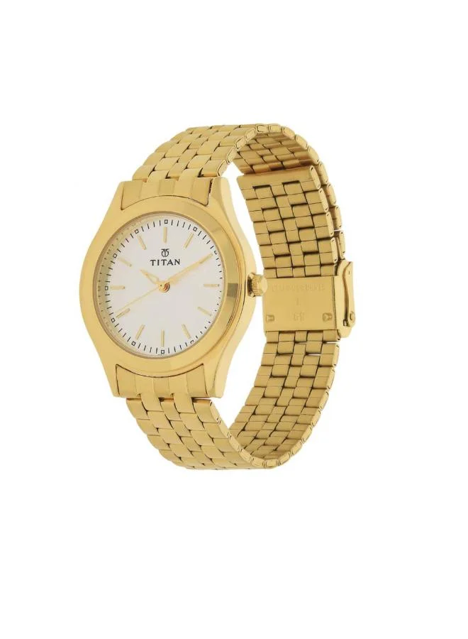 تيتان Men's Metal Analog Watch 1648YM01 - 35 mm