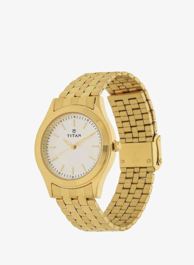 TITAN Men's Metal Analog Watch 1648YM01 - 35 mm