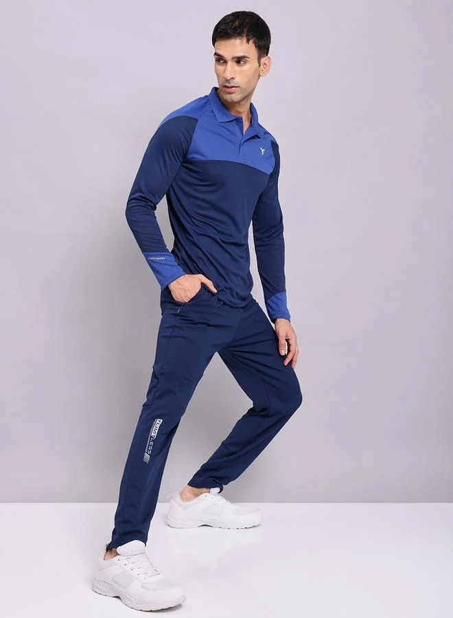 Technosport 4-Way Stretch Slim Fit Track Pants by Styli