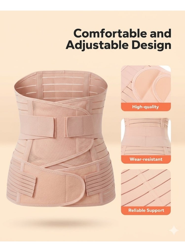 3-in-1 Postpartum Recovery Support Belt for Women, Adjustable Belly Waist and Pelvic Wrap with Comfortable Compression for Daily Support After Delivery - Image 2