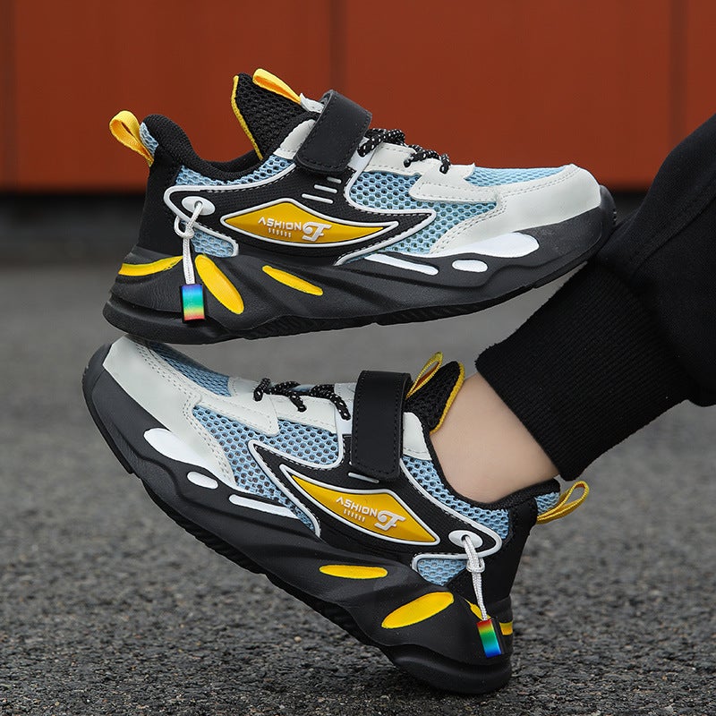 Mesh Sneakers Lightweight Flexible Sole Walking Shoes For Kids Indoor And Outdoor Activities - Image 3