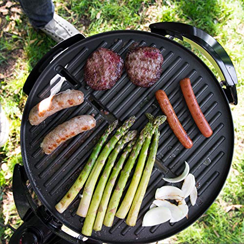 George Foreman Indoor/Outdoor Electric Patio Grill, Apartment Approved, 15-Serving, Removable Stand, Black - Image 4