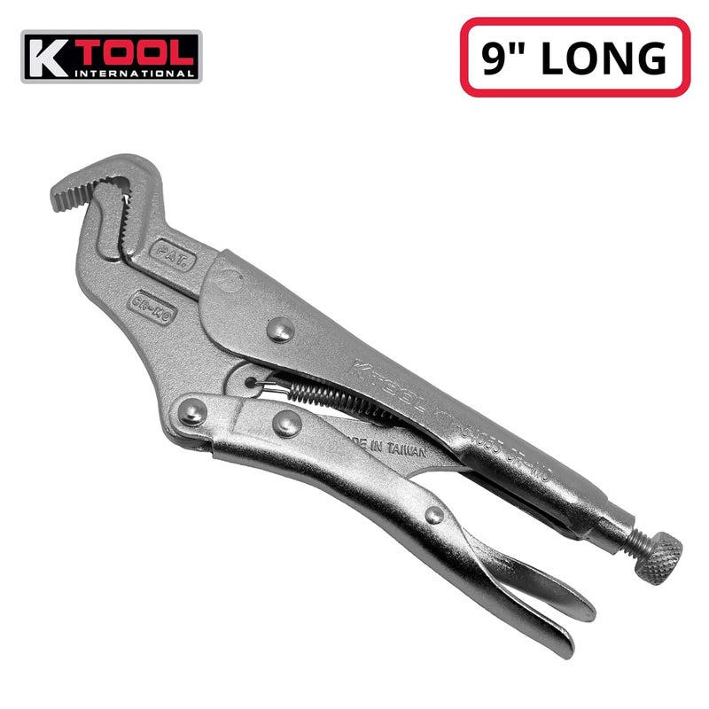 K-Tool International K Tool International 54053 Parrot Nose Adjustable Pliers, Non Slip Three Side Jaw Grip, Chrome Molybdenum Steel Construction, File Cut Gripping Surface, Heavy Duty Hand Tool - Image 2