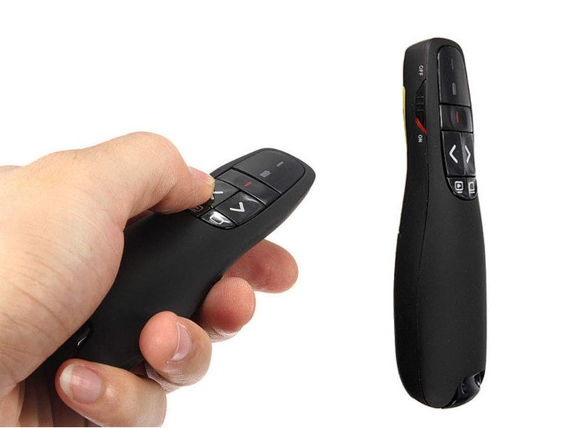 Portable comfortable handheld R400 Wireless Presenter Receiver Pointer Case Remote Control - Image 1