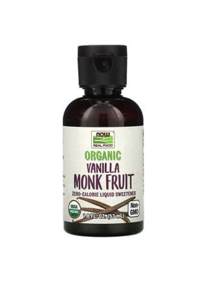 Now Foods NOW Foods, Real Food, Organic Monk Fruit, Liquid Sweetener, Vanilla, 1.8 fl oz (53 ml) - Image 2