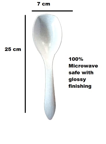 Lifeplast Microwave Safe .100% BPA Free Food Grade Virgin,Big Serving Spoon with Glossy Finishing(Set of 2) - Image 2