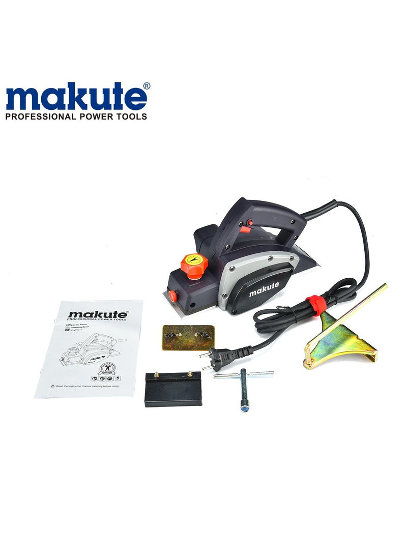 makute Electric Planer 600w,  Speed: 16,000 rpm, Max longitudinal planing: 1 mm, Maximum planing width: 82 mm - Image 1