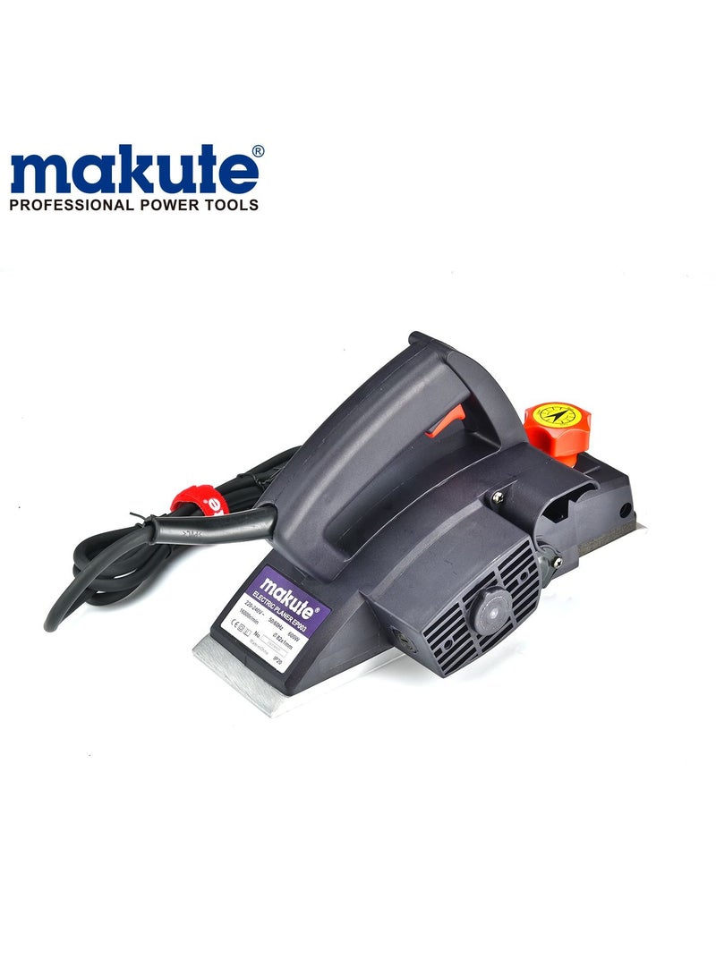 makute Electric Planer 600w,  Speed: 16,000 rpm, Max longitudinal planing: 1 mm, Maximum planing width: 82 mm - Image 2