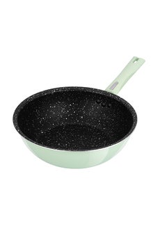 NIRLEP NutriHealth Pro 24cm Induction Deep Fry Pan | Silver Ion Coating, Induction Compatible, Metal Spoon Friendly, Heavy Duty Handles With Soft Touch Finish  - Image 1