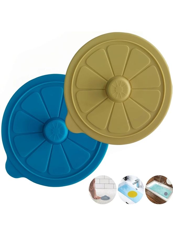 V Top Bathtub Stopper Kit 3.75 Inches Drain Stopper Beige Yellow For Bathroom Drainage Openings Kitchen Sink Odor And Insect Prevention Water Blocking - Image 1