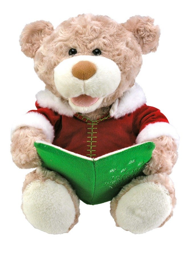 Cuddle Barn - Storytime Teddie | Animated Storytelling Holiday Bear Stuffed Animal Plush Toy Reads The Story T'Was The Night Before Christmas, 10" - Image 1