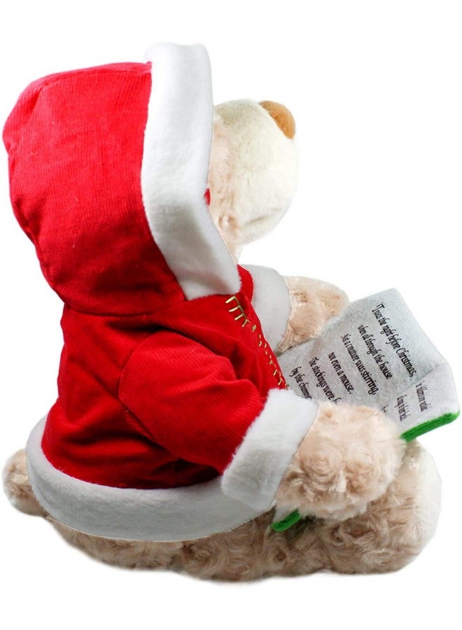 Cuddle Barn - Storytime Teddie | Animated Storytelling Holiday Bear Stuffed Animal Plush Toy Reads The Story T'Was The Night Before Christmas, 10" - Image 5