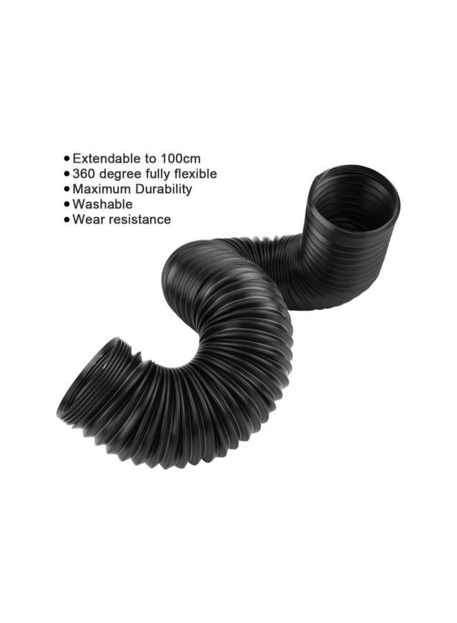 Beauenty Air Duct Hose, 3 76mm Car Cold Air Turbo Intake Pipe with Adjustable Flexible Height for Universal Vehicles SUV  - Image 2