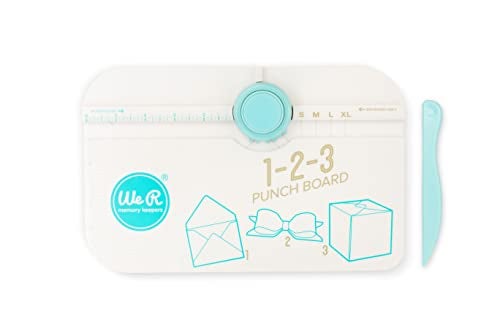 We R Memory Keepers 123 Punch Board, Create Custom Envelopes, Boxes, and Bows, All-in-on Punch Board, Use with Cardstock or Favorite Paper, Gift Boxes, Birthdays, Holidays, Wedding Showers, Parties - Image 1