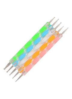 5 Pcs Nail Art Dotting Marbleizing Tool Mandala Dotting Tools Nail Art Dotting Embossing Tools Pattern Tracing Dotting Tools For Nails, Dot Painting Tools Stylus Dotting Tools For Nail Arts Embossing Pattern