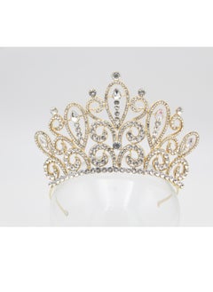 Ddaniela Nayomi Colletion Collection Faux white with white stones Crown Tiara