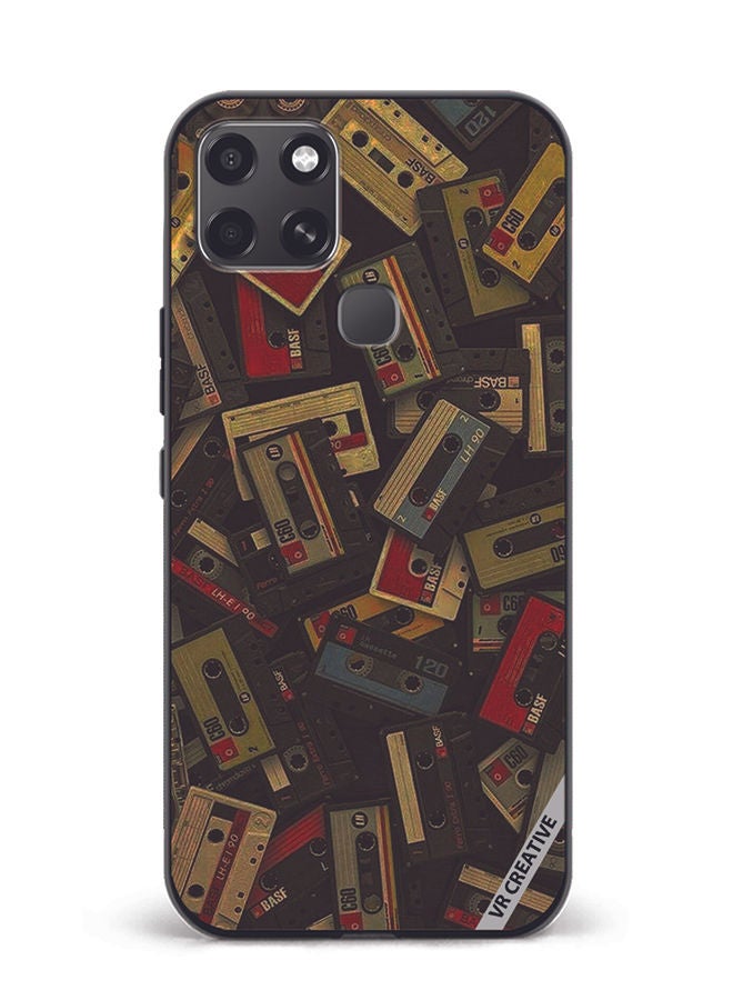 VR CREATIVE Protective Case Cover For Infinix Smart 6 Music Carrds Design Multicolour - Image 1