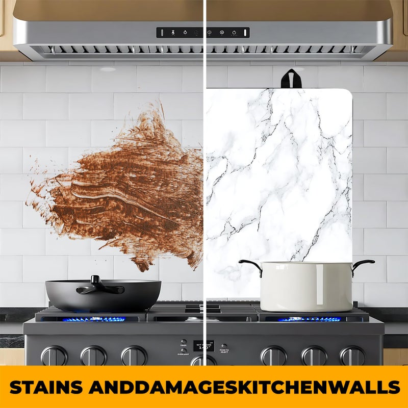 BVBOX Stove Top Cover for Home Decoration Kitchen Pad Washable Cooktop Covers Countertop Stove Protector Mat for Home Kitchen Cooktops (white, 28"x20") - Image 5