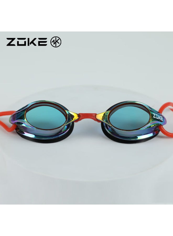 Zoke Kids نظارات السباحة المطلية بالكهرباء مقاومة للماء مضادة للضباب طلاء عالي الوضوح نظارات السباحة التدريبية 622501211-7 - Image 2