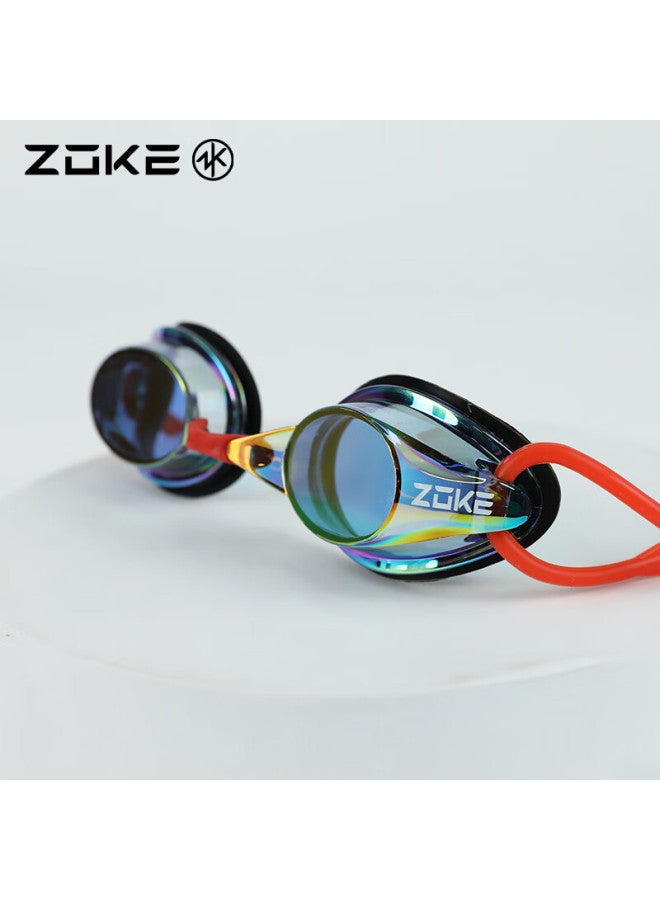Zoke Kids نظارات السباحة المطلية بالكهرباء مقاومة للماء مضادة للضباب طلاء عالي الوضوح نظارات السباحة التدريبية 622501211-7 - Image 1