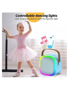 DIGI CORE Mini Karaoke Machine Portable Speaker Bluetooth Karaoke Speaker With Dual Wireless Mic For Kids And Adults Mini Wireless Speaker With Light For Indoor And Outdoor Party And Birthday Bluetooth Speaker  - Image 5