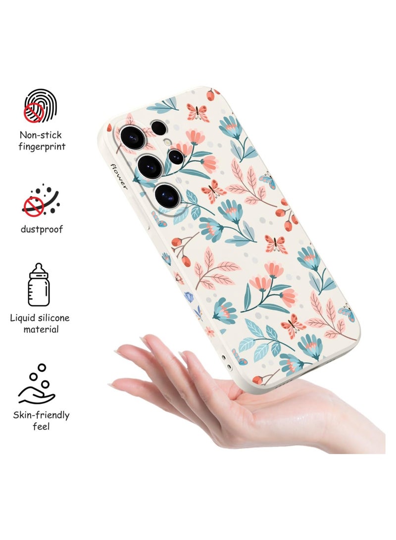 for Samsung Galaxy S25 Ultra Case, Creative Patterns Slim Non Slip Lightweight Phone Cover for Galaxy S25 Ultra 6.9 inch, Leaf White - Image 5