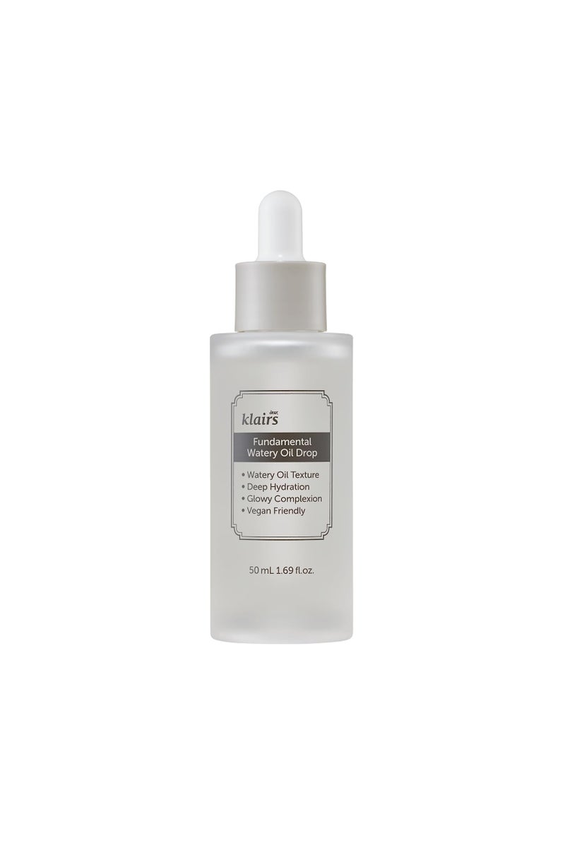 DearKlairs Fundamental Watery Oil Drop 169 Fl Oz waterbased serum with the rich hydration of a facial oil