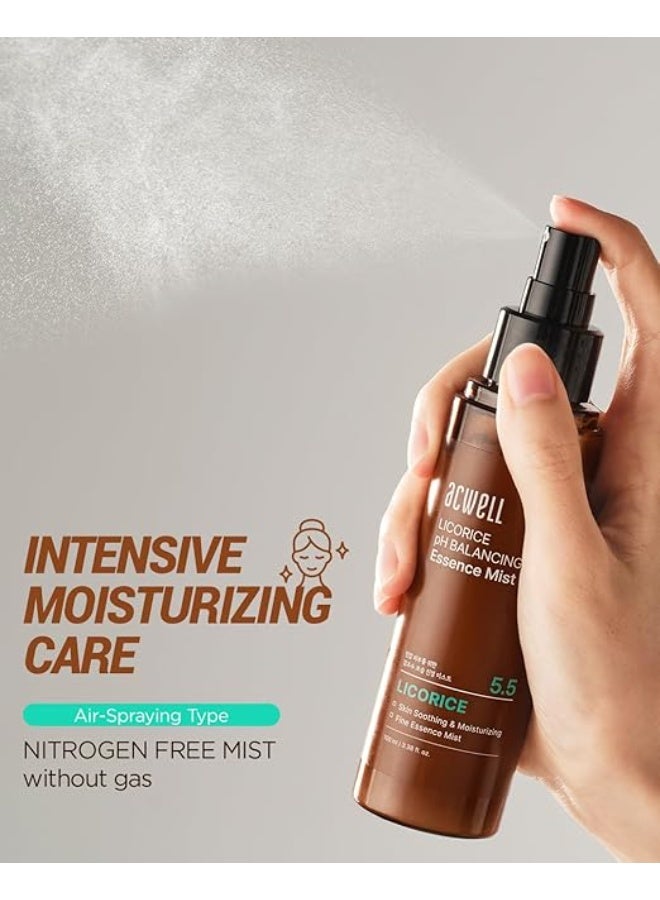 ACWELL Licorice pH Balancing Essence Hydrating Face Mist 100ml | Soothing & Moisturizing Mist with Licorice Water | Nitrogen-Free Spray for All Skin Types | Refreshing Daily Facial Mist - Image 4