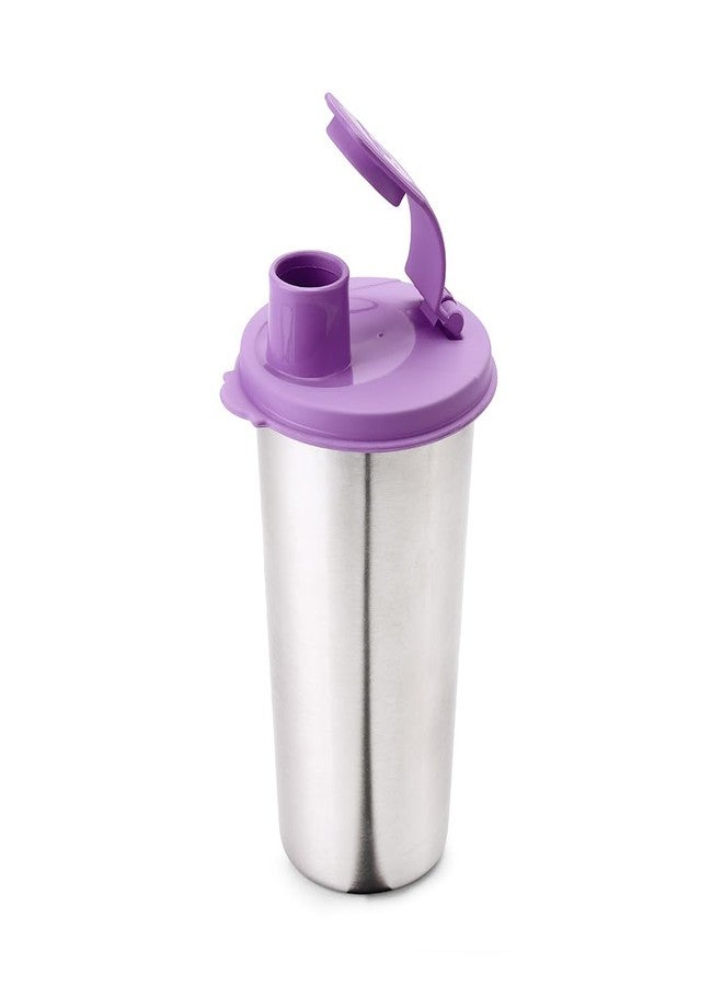 SOPL-OLIVEWARE كوب أوليفوير الفاخر المصنوع من الفولاذ المقاوم للصدأ، مانع للتسرب وآمن للغسل في غسالة الأطباق، غطاء محكم الإغلاق خالٍ من مادة BPA | 400 مل (بنفسجي) - Image 5