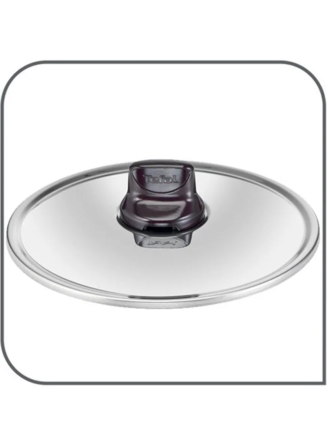Tefal G6 Resist Intense 30 cm Casserole With Stainless Steel Lid Red Aluminium D5225483