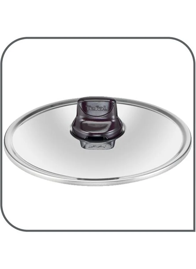 Tefal G6 Resist Intense 30 cm Casserole With Stainless Steel Lid Red Aluminium D5225483