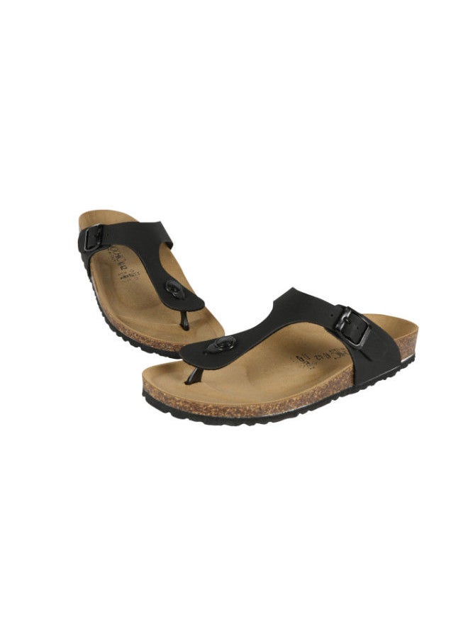 BiOCHIC - Biochic Mens Slim Thong Sandals 012-389 1830ST-Black - Image 1