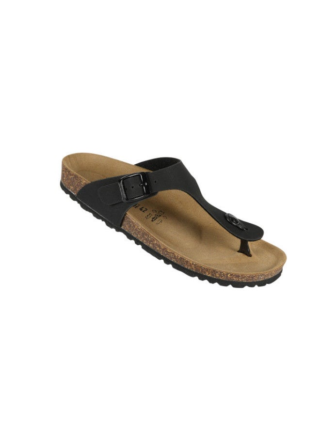 BiOCHIC - Biochic Mens Slim Thong Sandals 012-389 1830ST-Black - Image 1