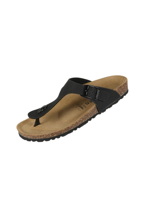 BiOCHIC - Biochic Mens Slim Thong Sandals 012-389 1830ST-Black - Image 1
