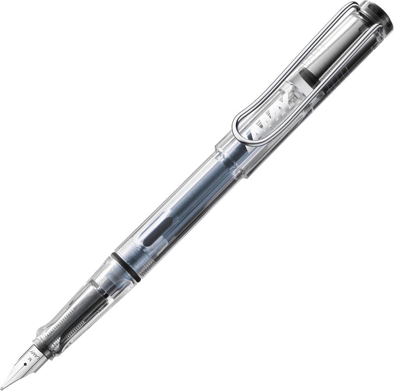 LAMY Vista Fountain Pen with Medium Nib and Dual Expression Converter - Transparent - Image 1