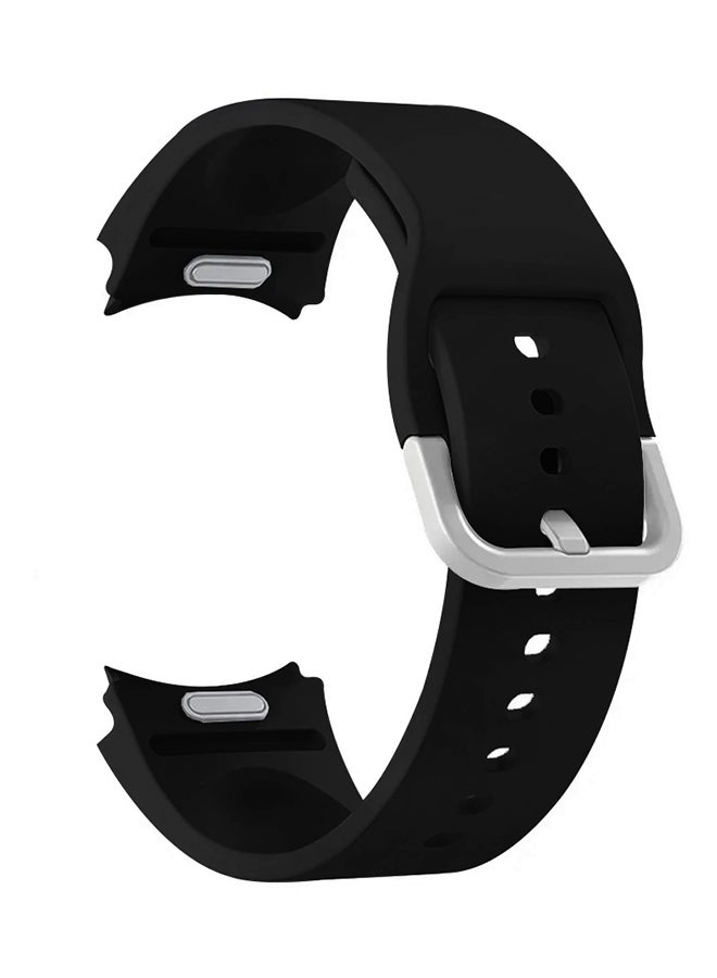 CATANES Samsung Galaxy Watch 6/6 Classic 20mm Silicone Band Flexible and Durable Replacement Sport Strap Black - Image 3