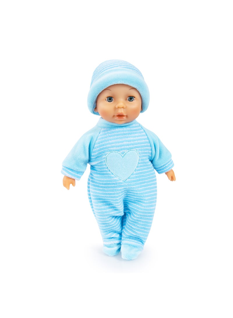 Bayer Design 92802AU My First Baby doll, soft body, with closing eyes, blue, 11 inch - Image 2