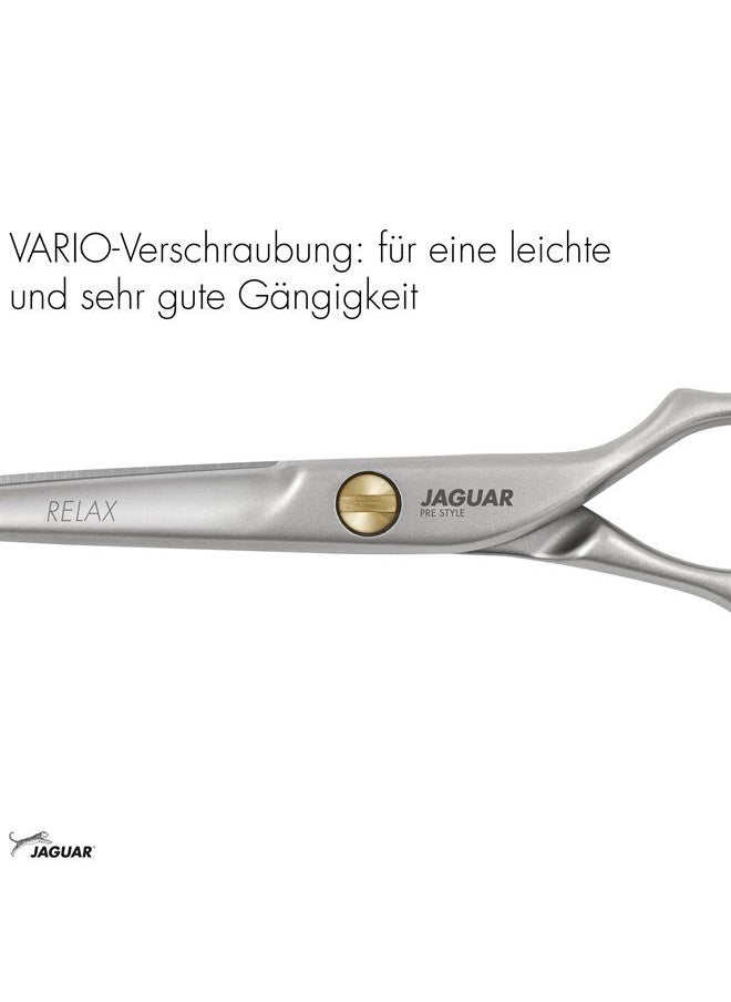 Jaguar Shears Pre Style Relax 6.0 Inch Offset Design Professional Ergonomic Steel Hair Cutting & Trimming Scissors for Salon Stylists, Beauticians, and Barbers - pzsku/Z842FE57ED12E64ECD355Z/45/_/1684217252/12320269-addf-4448-8af0-6c8d5b4b03c2